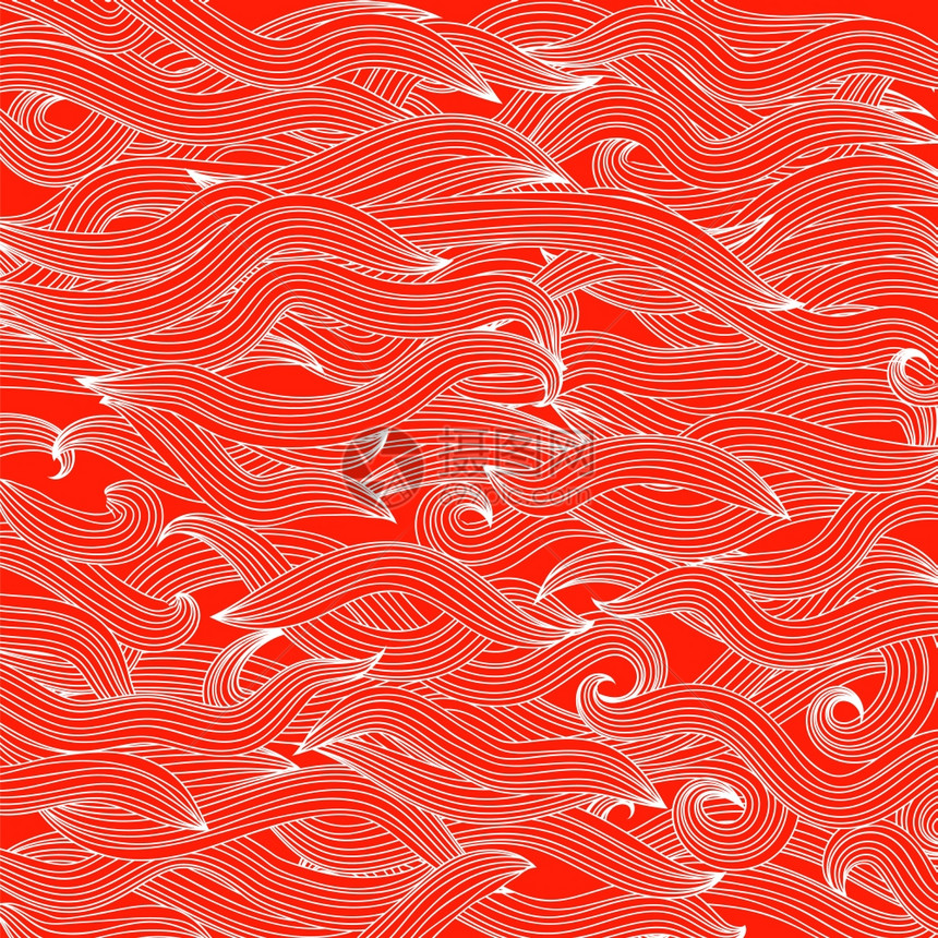 红色浪潮背景摘要波形模式摘要图片
