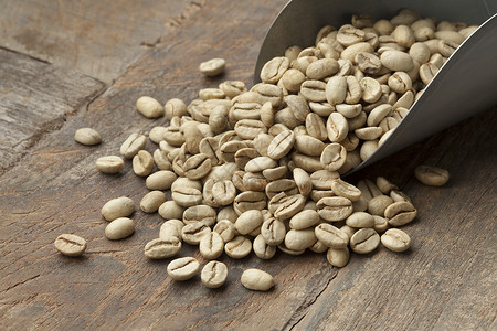 印度马拉巴绿色未烤咖啡豆图片
