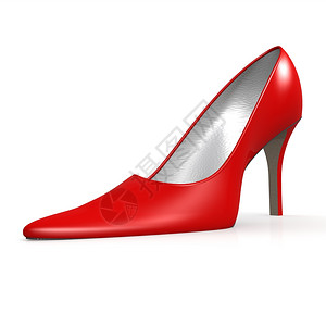 玫红女士高跟鞋红高跟鞋图象上面有高深厚的的的画作可用于任何图形设计背景