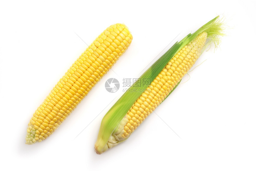孤立的玉米健康饮食设计要素图片