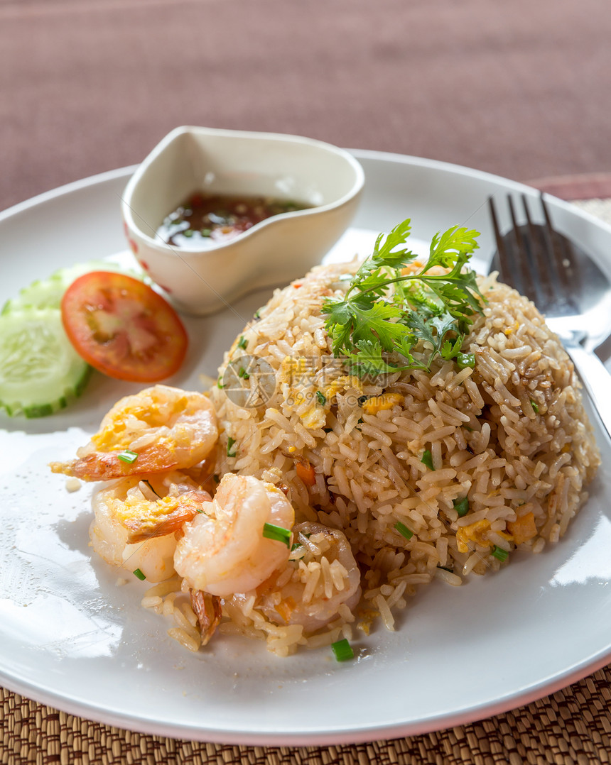 虾炒饭泰式食品图片