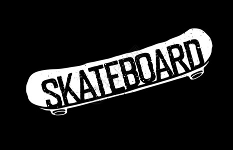 VintageSkateboardlog类型可用于打印T恤衫背景图片