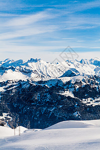 雪山阿尔卑斯高地貌背景图片