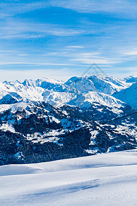 雪山阿尔卑斯高地貌高清图片