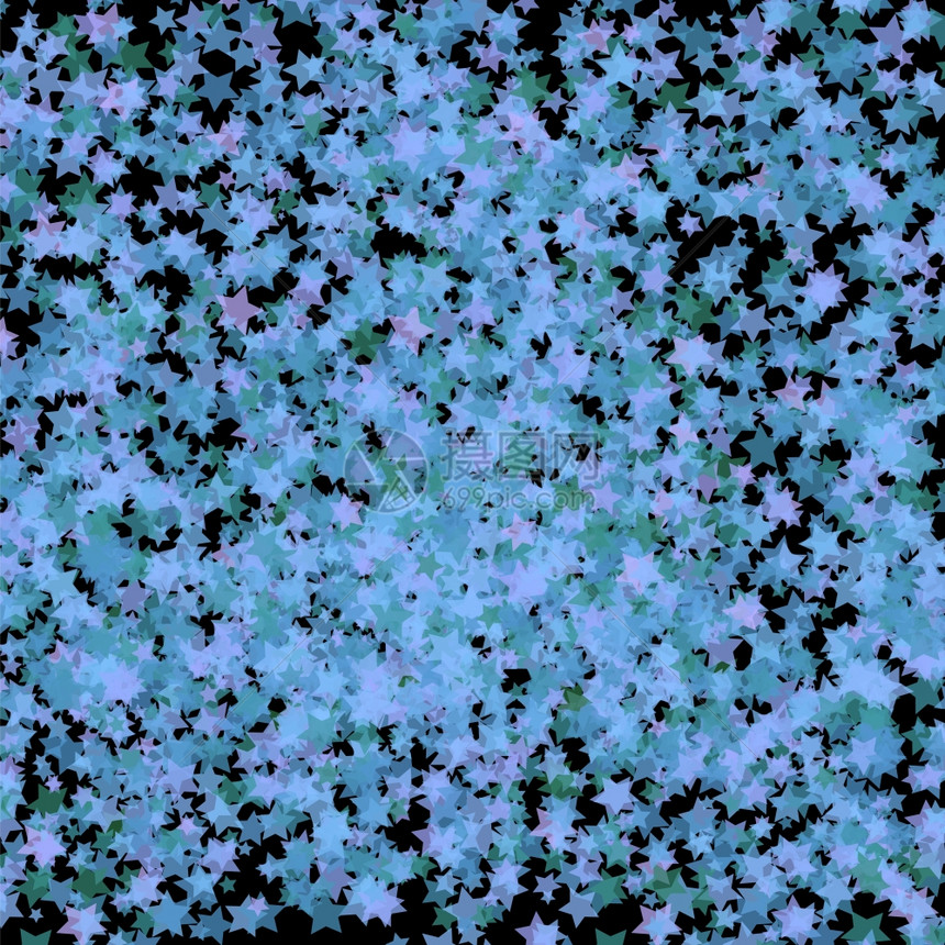 蓝色透明恒星背景抽象恒模式图片