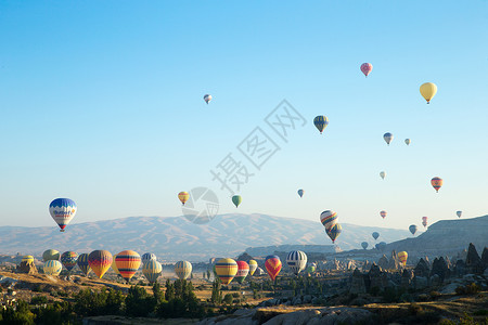 热气球项目卡帕多西亚著名旅游项目热气球背景
