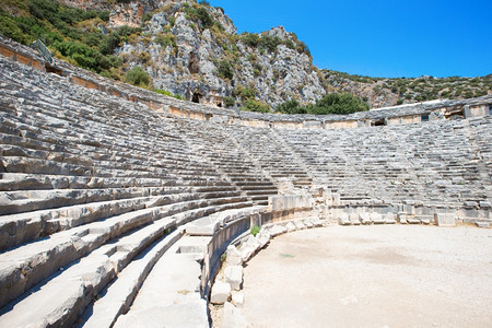 土耳其迈拉古老的两栖剧院图片