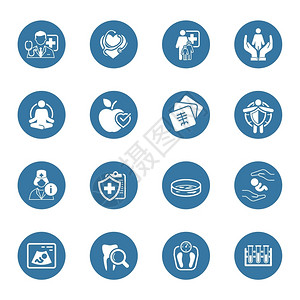 医疗和保健图标集平面设计单独说明平面设计图片