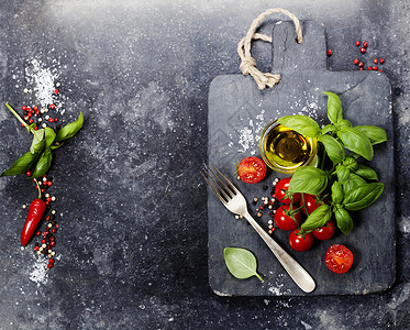 烹饪意大利食品健康饮或蔬菜概念图片