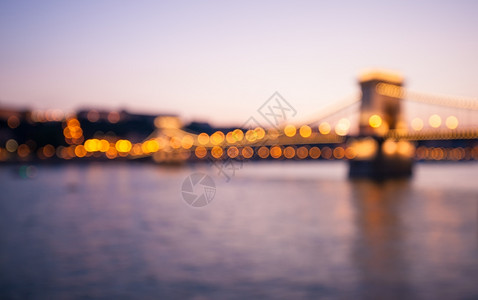 晚上的链桥匈牙利布达佩斯图片