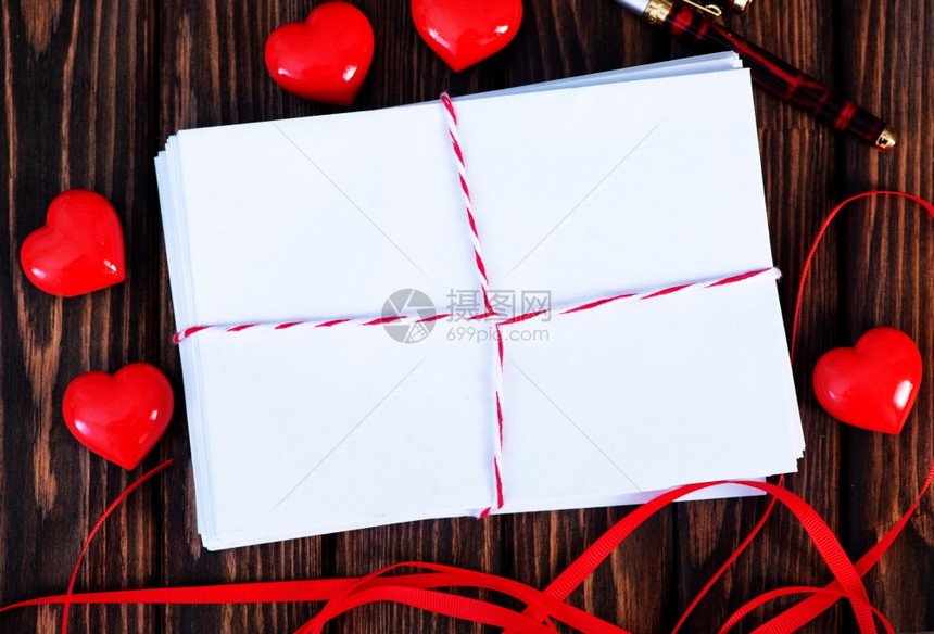 空复制间valentine卡或爱情信组成图片