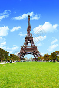 火星领域法国巴黎埃菲尔铁塔背景