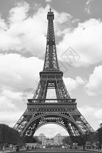 埃菲尔塔巴黎黑白图象图片
