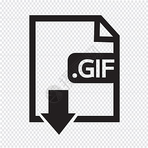 动图图标图像文件类型格式GIF图标背景