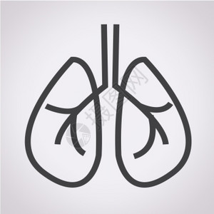 肺部图标背景