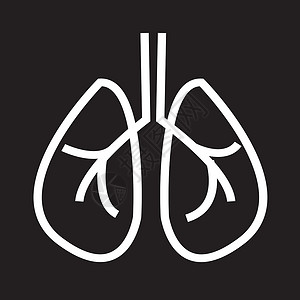 肺部图标背景
