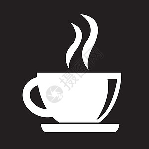 咖啡杯茶杯图标咖啡杯图标背景