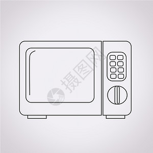 微波炉图标背景图片