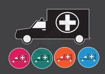 救护车医疗标志图片