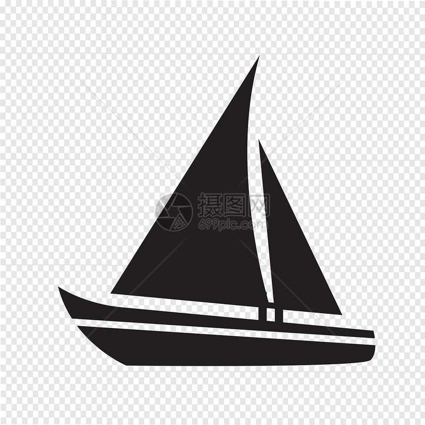 帆船图标图片