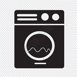自助图标洗衣机图标背景