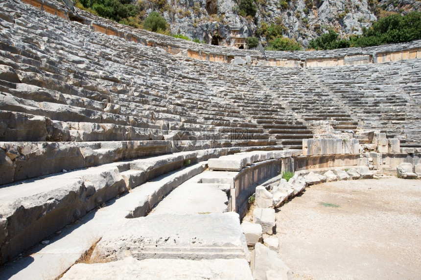 土耳其迈拉古老的两栖剧院图片