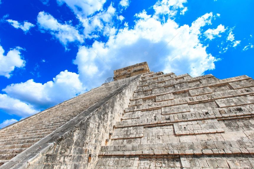 墨西哥ChichenItza站点的Kukulkan金字塔墨西哥xAxA图片