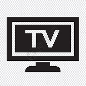 电视线性图标tv图标设计背景
