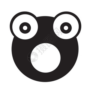 矢量动物青蛙情绪图标说明符号设计背景