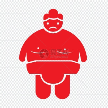 苏摩摔角人图标说明设计图片