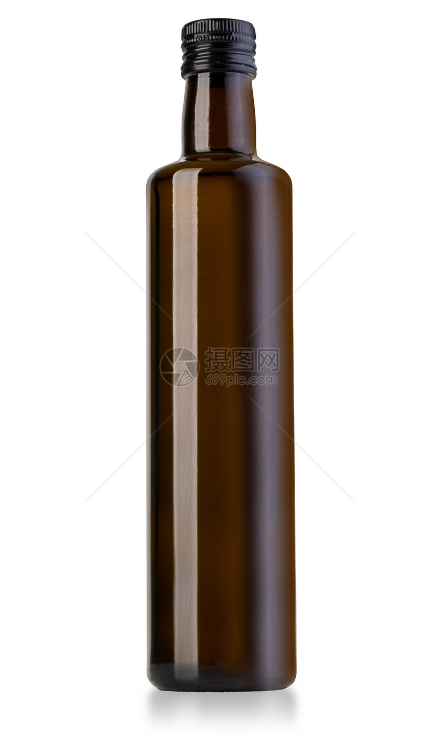 Bottiglialoliodiolivaextolivaextvergine外生橄榄油瓶配有剪切路径图片