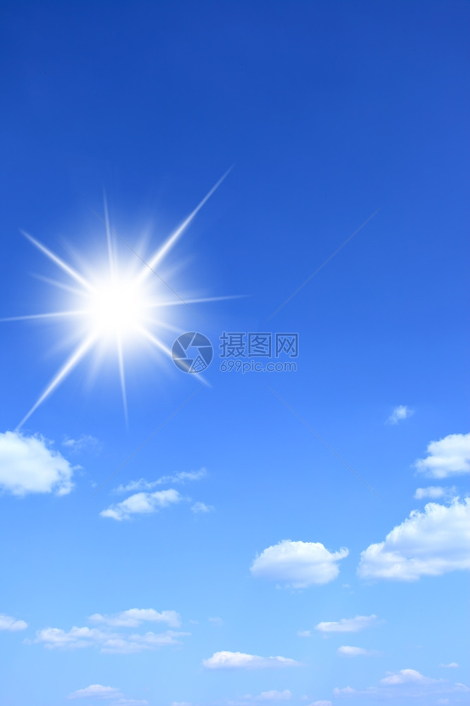 蓝天和太阳可作为背景图片