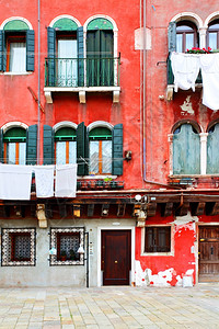 意大利威尼斯的旧红屋干线意大利威尼斯图片