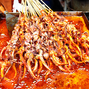 上海的鱿鱼和r触角剥裂图片