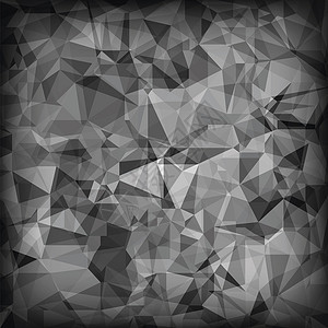 灰色多边形背景灰色水晶三角模式灰色多边形背景背景