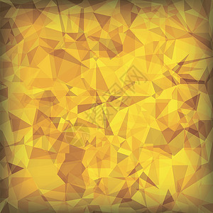 黄色多边形背景黄色水晶三角模式黄色多边形背景图片