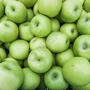 绿色苹果组图片