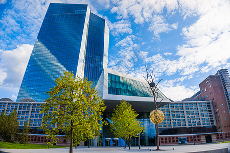 2015年9月日欧洲中央银行新的现代化建筑法兰克福欧洲央行背景