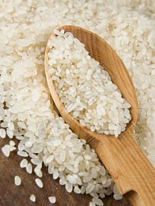 木勺米饭图片