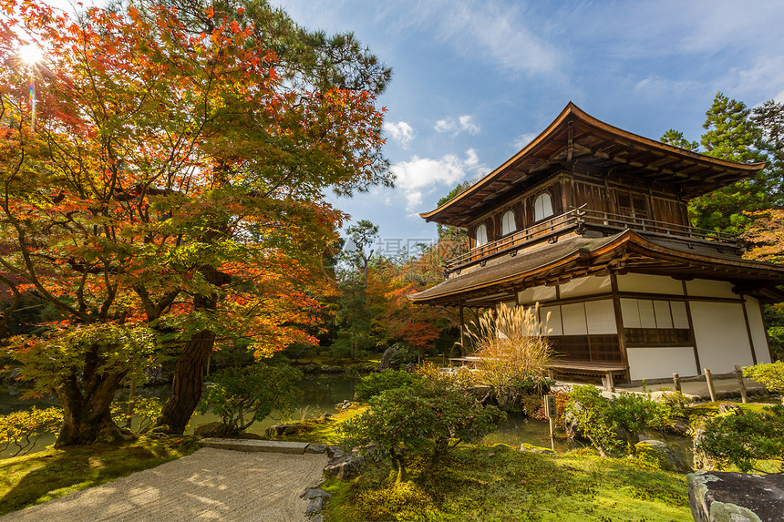 日本京都银宫寺庙图片