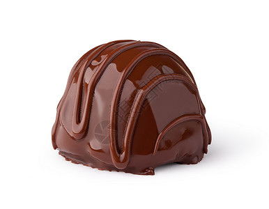 巧克力糖果白色背景的巧克力糖果图片