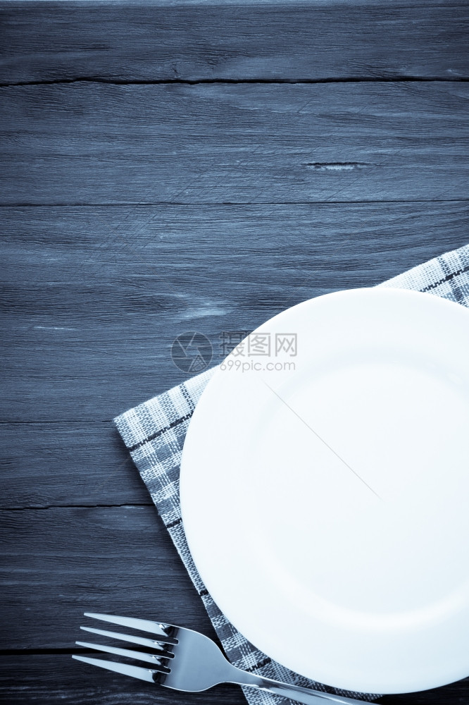 白板和餐巾上叉的白板和图片