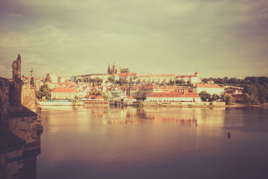捷克布拉格市风景的古老格形象图片