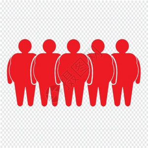 群众icon肥人图标说明设计背景