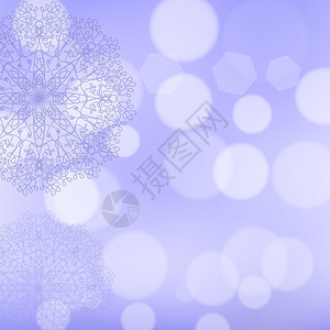 圣诞餐巾圆层解冰形孔径几何图插画