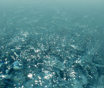 蓝海的水波效应图片