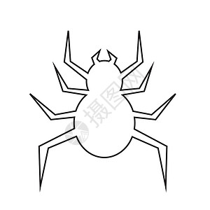 矢量蜘蛛蜘蛛图标说明设计背景