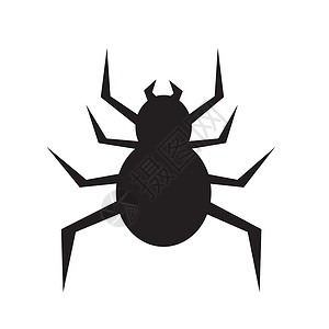 昆虫图标蜘蛛图标说明设计背景
