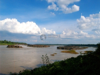 泰国Ubonratchathani的KhongChiam湄公河图片