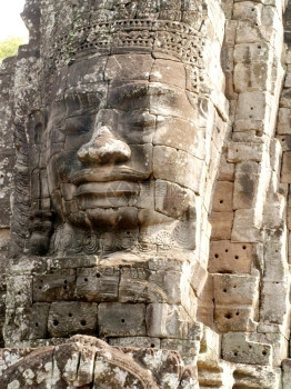 高棉建筑拜顿寺庙吴哥洞暹粒柬埔寨图片